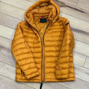 Michael Kors Mustard or Gold Puffer Jacket with Hood